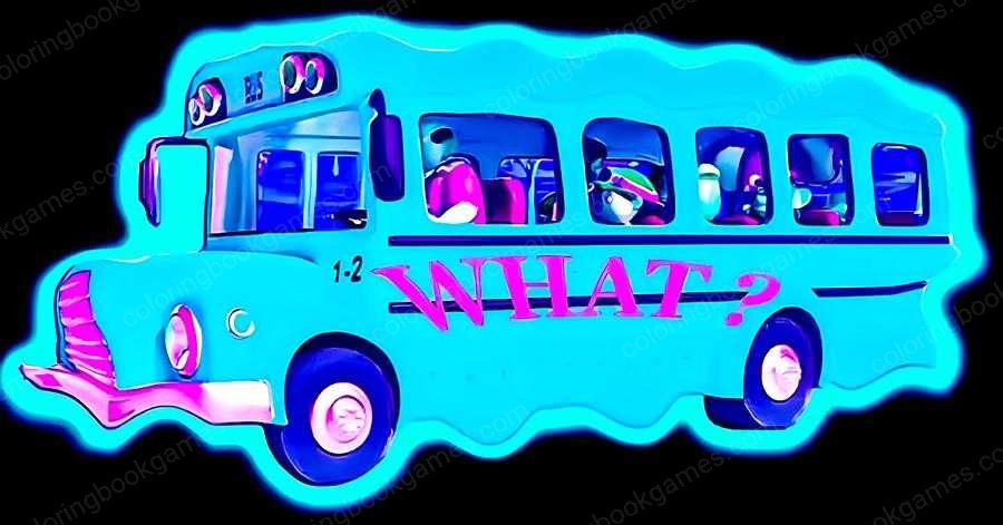 Paint the school bus a nice blue color