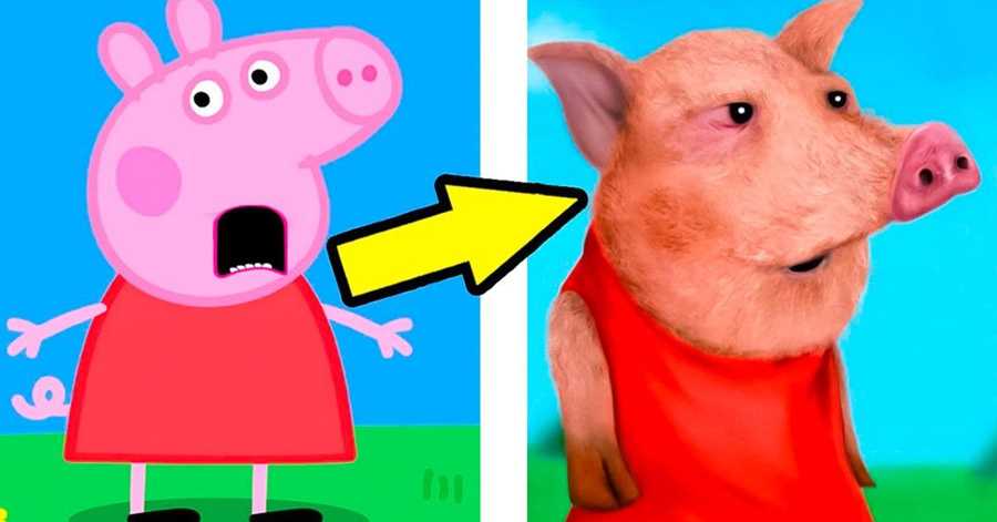 หมูสีชมพูสองตัว