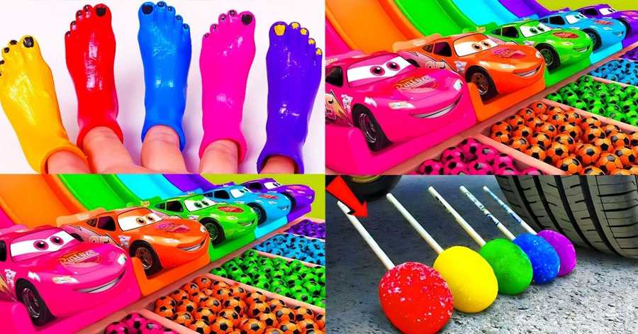 Colorful feet