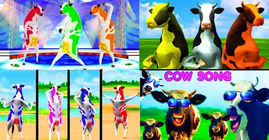 coloring book games - Singing cow and pig
