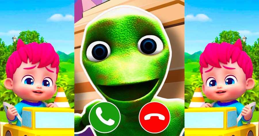 Alien is making a phone call