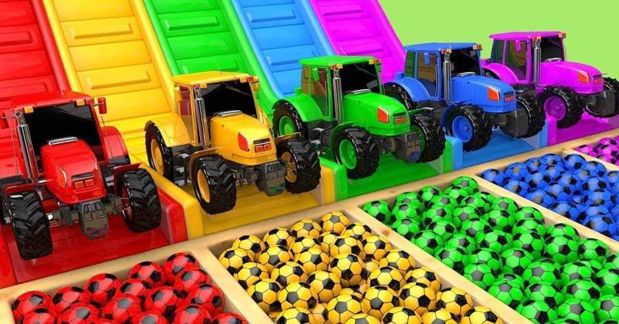 Fun - Filled Tractor and Ball Playtime