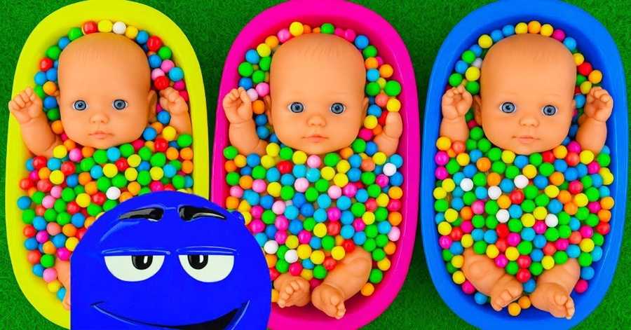 Colorful Baby Doll Ball Bath Fun