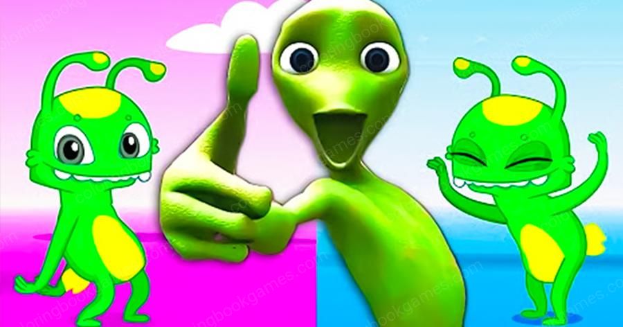 coloring book games - Let's play with aliens